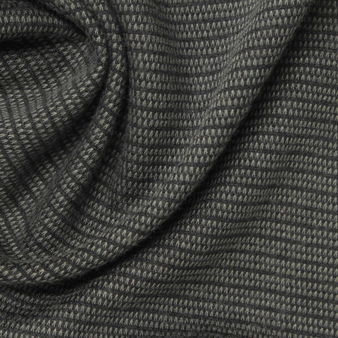 Jacquard Interlock Knit Fabric, 220 gsm, 162 cm — Grey