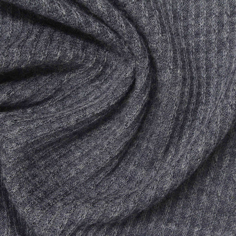 Heather Grey Marl Waffle Knit, Poly-Viscose