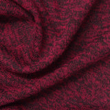 Red Heather Jersey Knit, Cotton-Poly