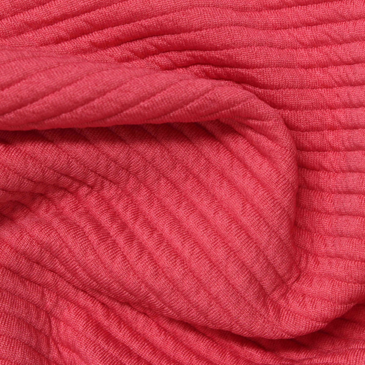 Polyester Stretch Knit Fabric, 335 gsm, 150 cm — Red