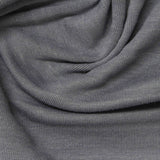 Polyester Stretch Rib Knit Fabric, 220 gsm, 165 cm — Grey