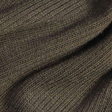 Cotton Polyester Stretch Rib Knit Fabric, 256 gsm, 120 cm — Khaki — texture