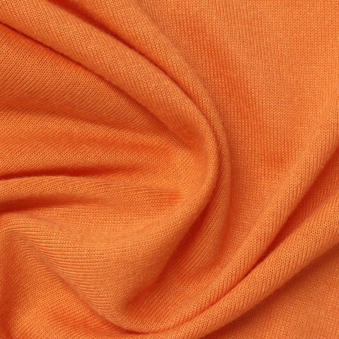 100% Polyester Jersey Knit Fabric, 196 gsm, 162 cm — Orange