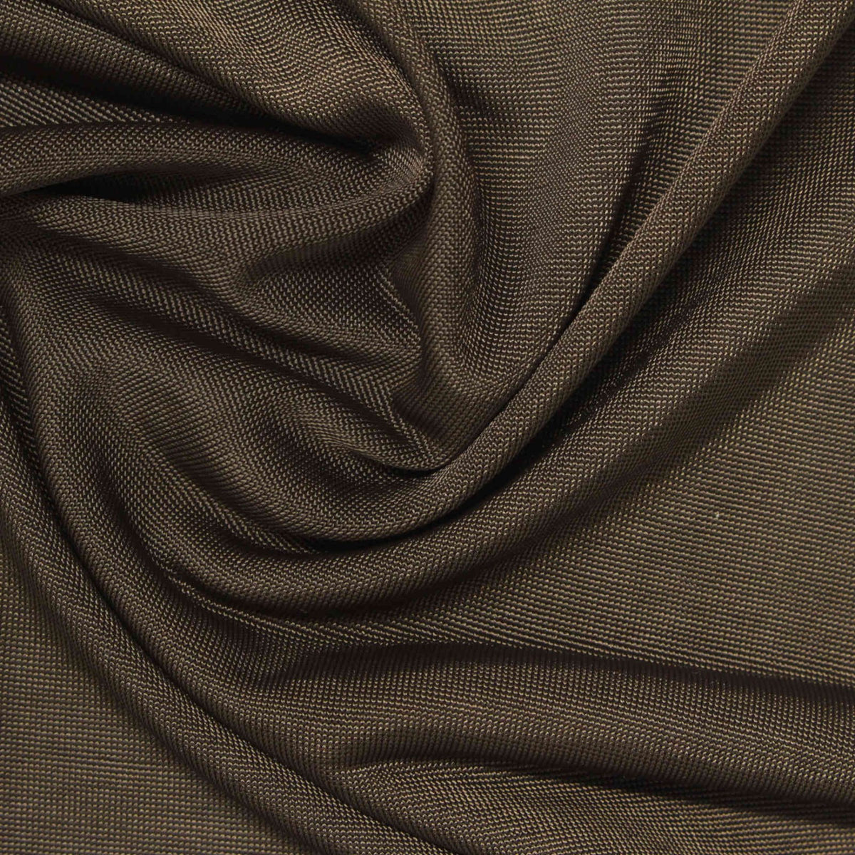 Dark Brown Textured Jersey Knit, Polyester