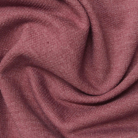 Pink Marl French Terry, Poly-Cotton, 190 gsm