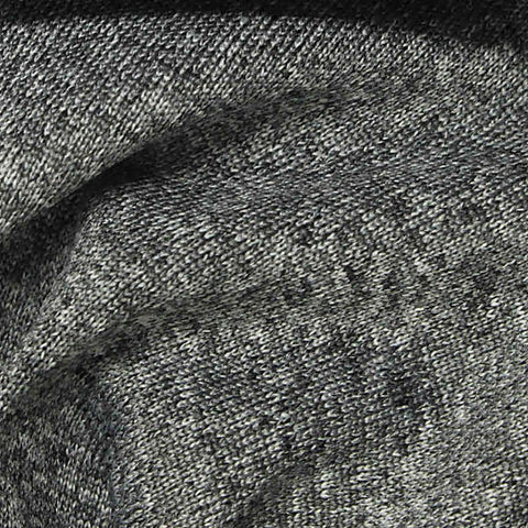 Heather Grey Marl Jersey Knit, Polyester, 127 gsm