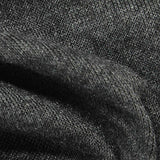 Dark Grey Heathered-Marl Rib Knit, Polyester — texture