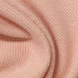 Cotton Stretch Piqué Knit Fabric, 166 gsm, 162 cm — Pink — texture