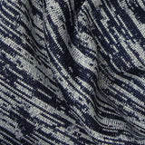 Dark Blue Lines Jersey Knit, Polyester — texture