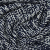 Dark Blue Lines Jersey Knit, Polyester