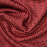 Jacquard 100% Polyester Mesh Fabric, 140 gsm, 116 cm — Red