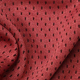 Jacquard 100% Polyester Mesh Fabric, 140 gsm, 116 cm — Red — texture