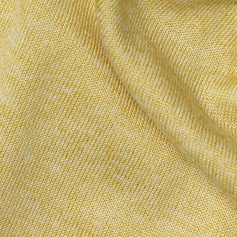 Yellow Marl Jersey Knit, Polyester, 172 gsm