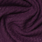 Polyester Stretch Waffle Knit Fabric, 160 gsm, 155 cm — Purple