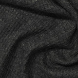 Dark Grey Marl Waffle Knit, Poly-Cotton