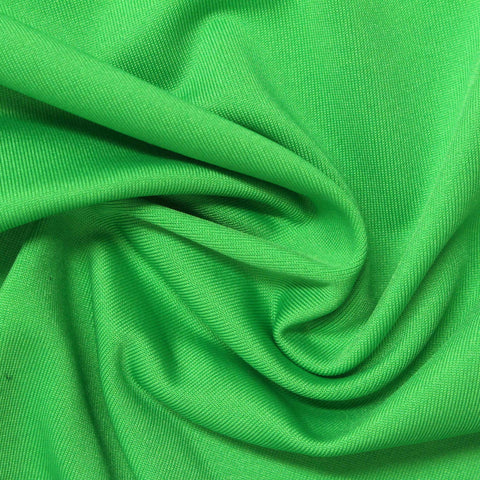 Polyester Stretch Jersey Knit Fabric, 185 gsm, 155 cm — Green