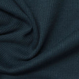 Polyester Stretch Rib Knit Fabric, 220 gsm, 150 cm — Navy