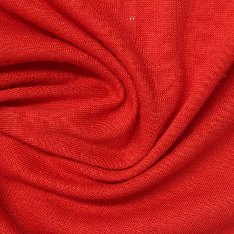 Viscose Spandex Jersey Knit Fabric, 129 gsm, 153 cm — Red