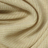 Polyester Stretch Rib Knit Fabric, 220 gsm, 150 cm — Beige — texture