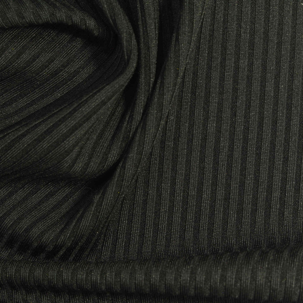 Black Rib Knit, Polyester
