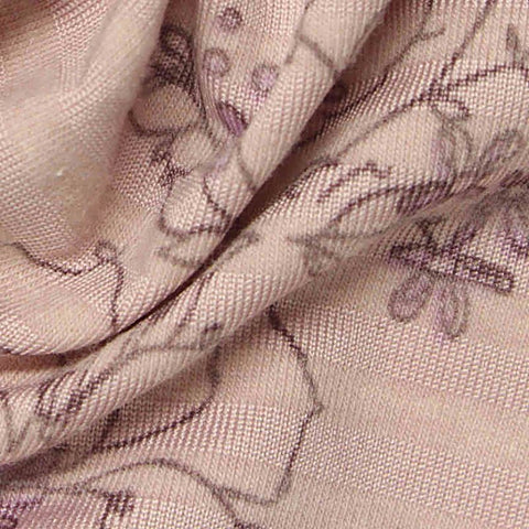 Pink Floral Knit, Poly-Cotton