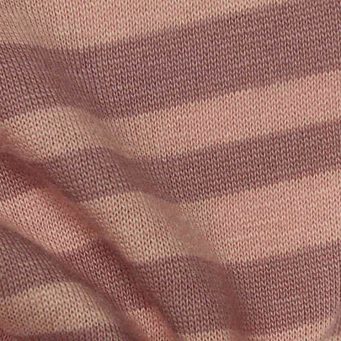 Pink Horizontal-Stripe Jersey Knit, Cotton, 120 gsm
