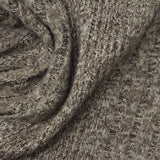 Brown Marl Rib Knit, Polyester