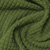 Green Tone-on-Tone Square Fleece, Polyester