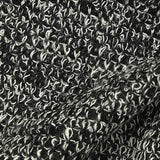 Black Marl Chunky Knit, Poly-Viscose — texture