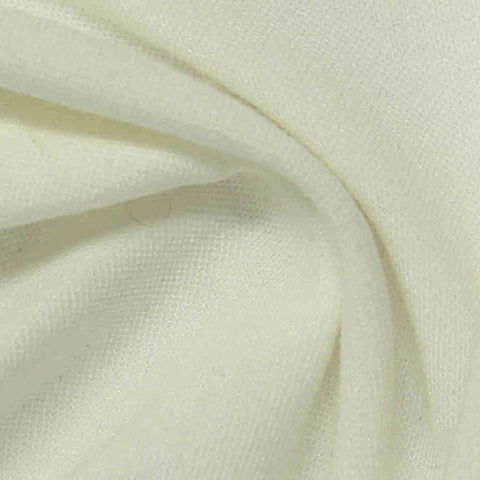 Modal Nylon Stretch Piqué Knit Fabric, 175 gsm, 152 cm — White