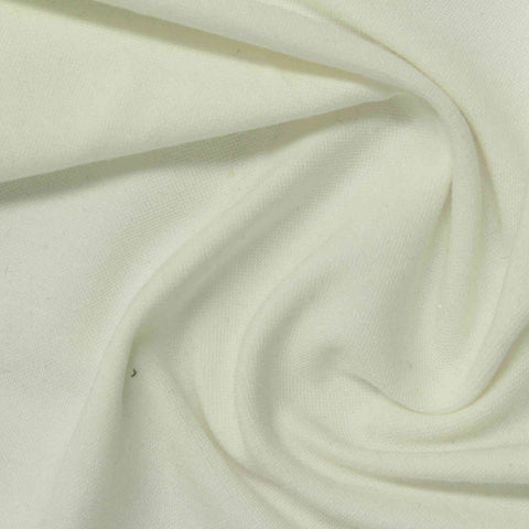 Modal Nylon Stretch Piqué Knit Fabric, 175 gsm, 152 cm — White