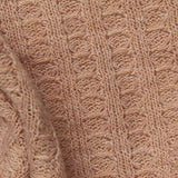 Beige Textured Waffle Knit, Polyester — texture