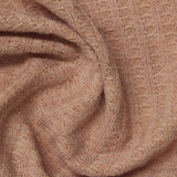 Beige Textured Waffle Knit, Polyester