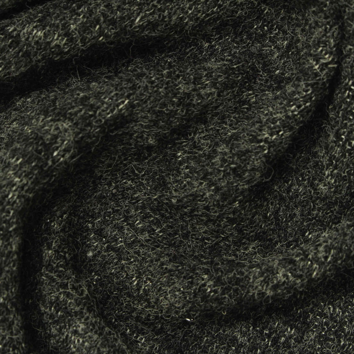 Dark Grey Marl Chunky Knit, Acrylic-Nylon, 225 gsm
