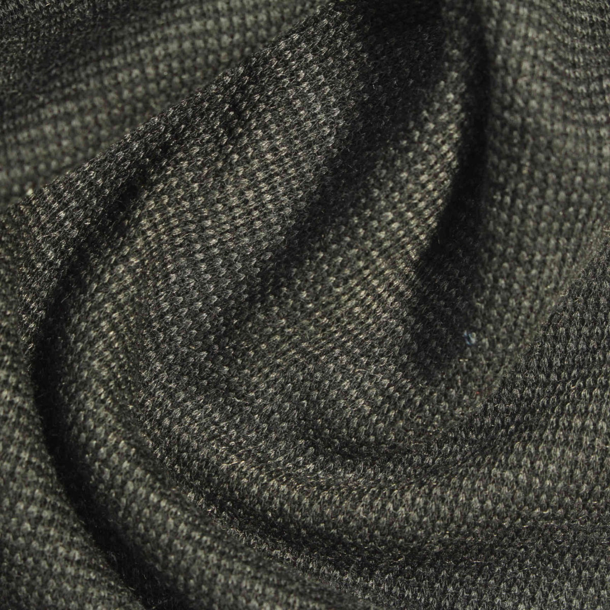 Dark Grey Marl Waffle Knit, Polyester, 257 gsm