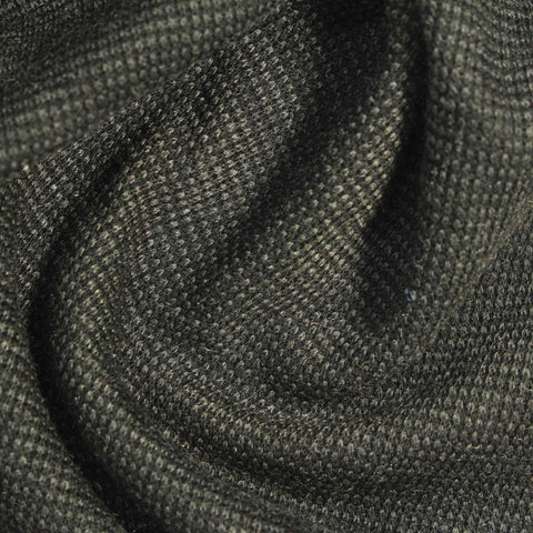 Dark Grey Marl Waffle Knit, Polyester, 257 gsm