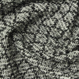 Black Textured-Check Jacquard, Polyester