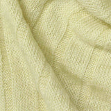 Polyester Viscose Stretch Rib Knit Fabric, 209 gsm, 162 cm — Yellow — texture