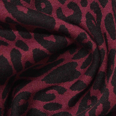 Black Leopard Jacquard, Polyester, 313 gsm
