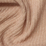 Light Peach Marl Rib Knit, Polyester