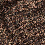 Brown Marl Rib Knit, Viscose-Poly — texture