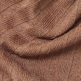 Polyester Stretch Rib Knit Fabric, 276 gsm, 156 cm — Brown — texture