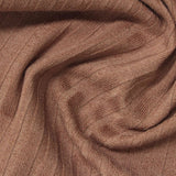 Polyester Stretch Rib Knit Fabric, 276 gsm, 156 cm — Brown