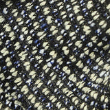 Black Marl Chunky Knit, Poly-Cotton — texture