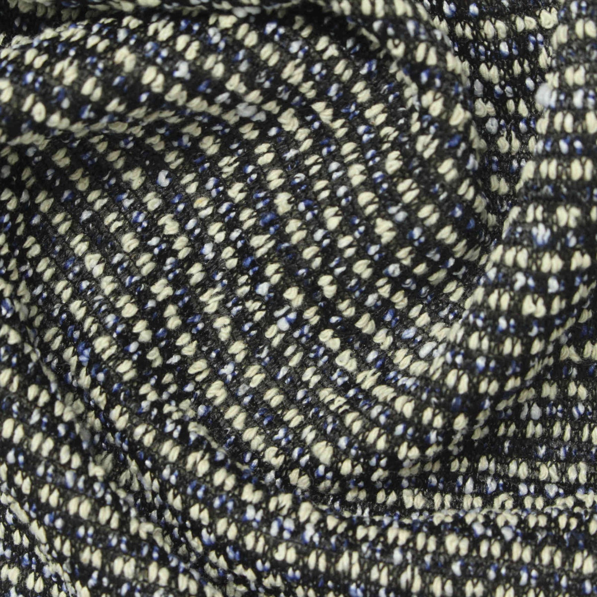 Black Marl Chunky Knit, Poly-Cotton, 380 gsm