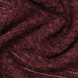 Marled Burgundy Flecks Chunky Knit, Poly-Viscose
