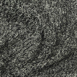 Light Grey Marl Rib Knit, Poly-Viscose