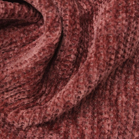 100% Polyester Chenille Fabric, 355 gsm, 159 cm — Pink