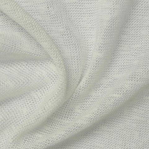Viscose Polyester Jersey Knit Fabric, 123 gsm, 157 cm — White
