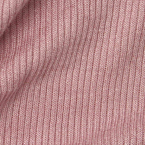 Viscose Stretch Rib Knit Fabric, 230 gsm, 160 cm — Pink
